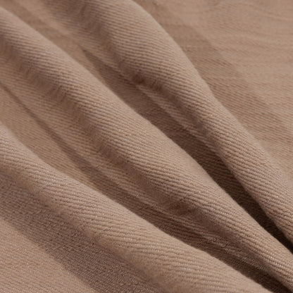 Brown Cotton Pillow w/ Buttons