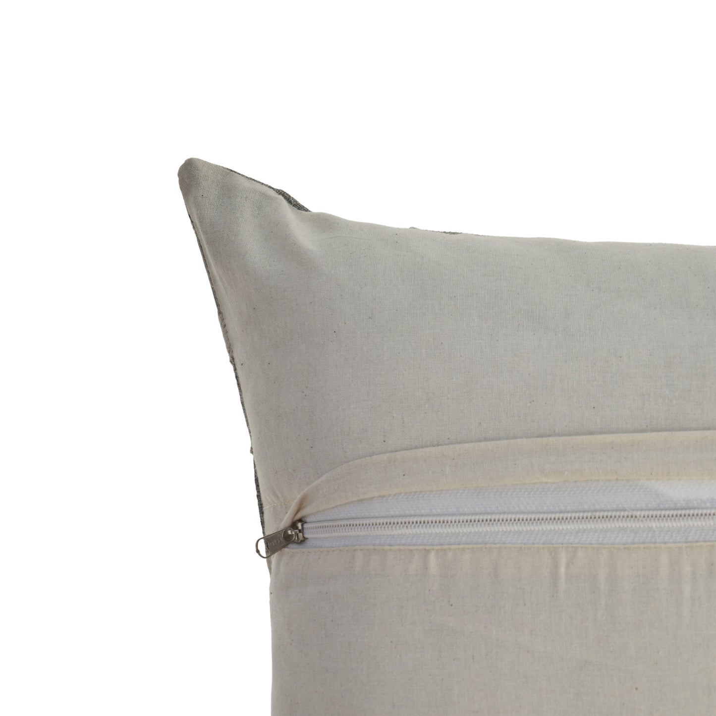 Gray Chevron Wool Blend Down Pillow