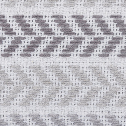 Gray Beach Chevron Cotton Pillow