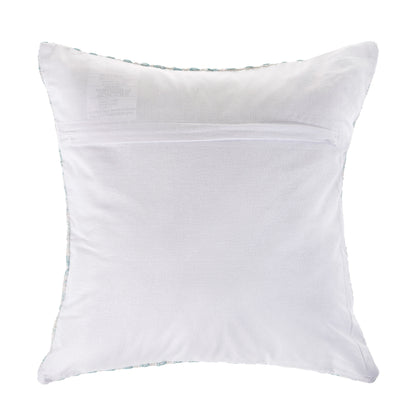 Blue Beach Chevron Cotton Pillow