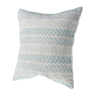 Blue Beach Chevron Cotton Pillow