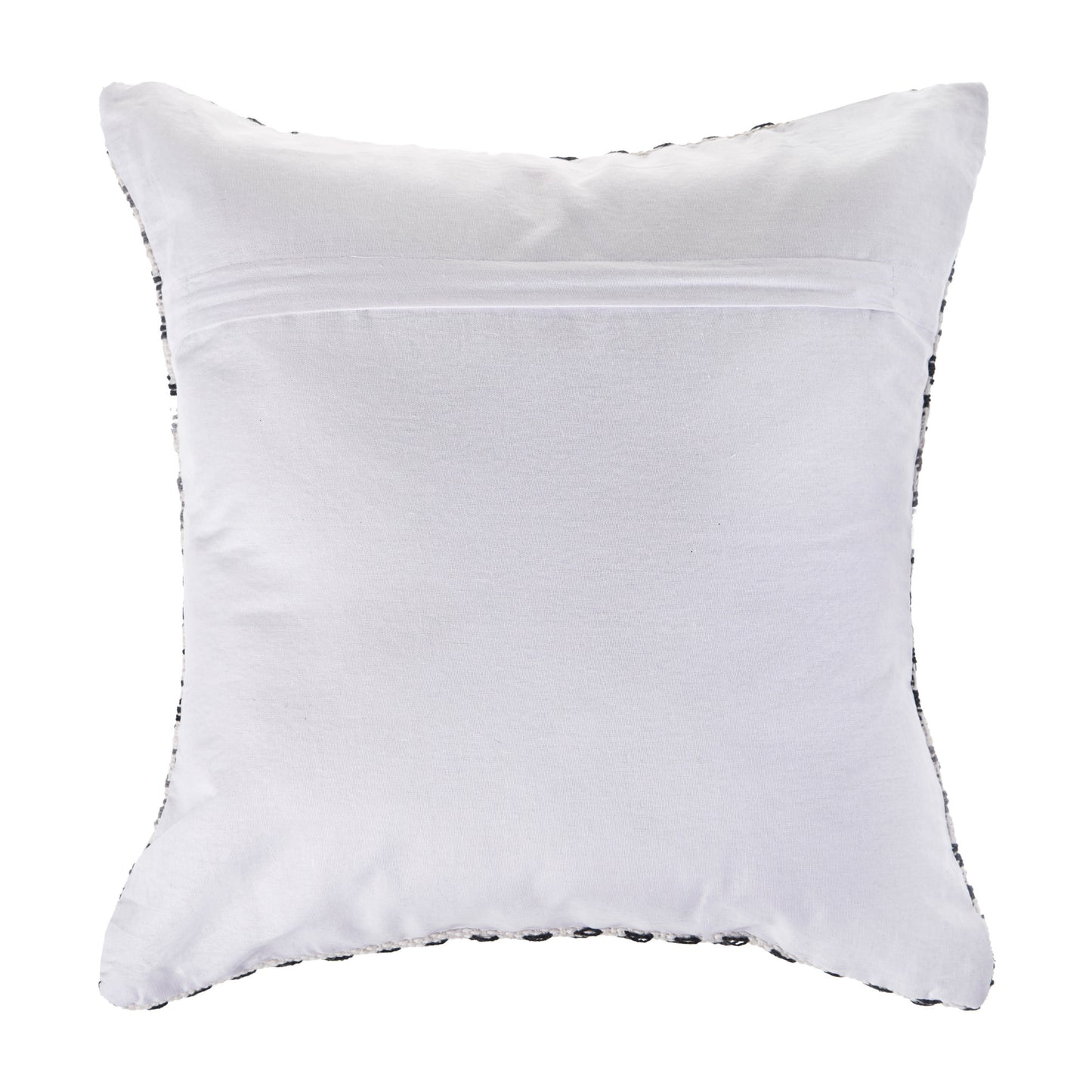 Black Beach Chevron Cotton Pillow