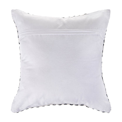 Black Beach Chevron Cotton Pillow