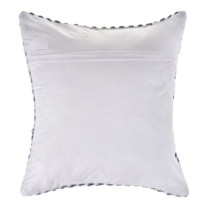 Blue Beach Chevron Cotton Pillow
