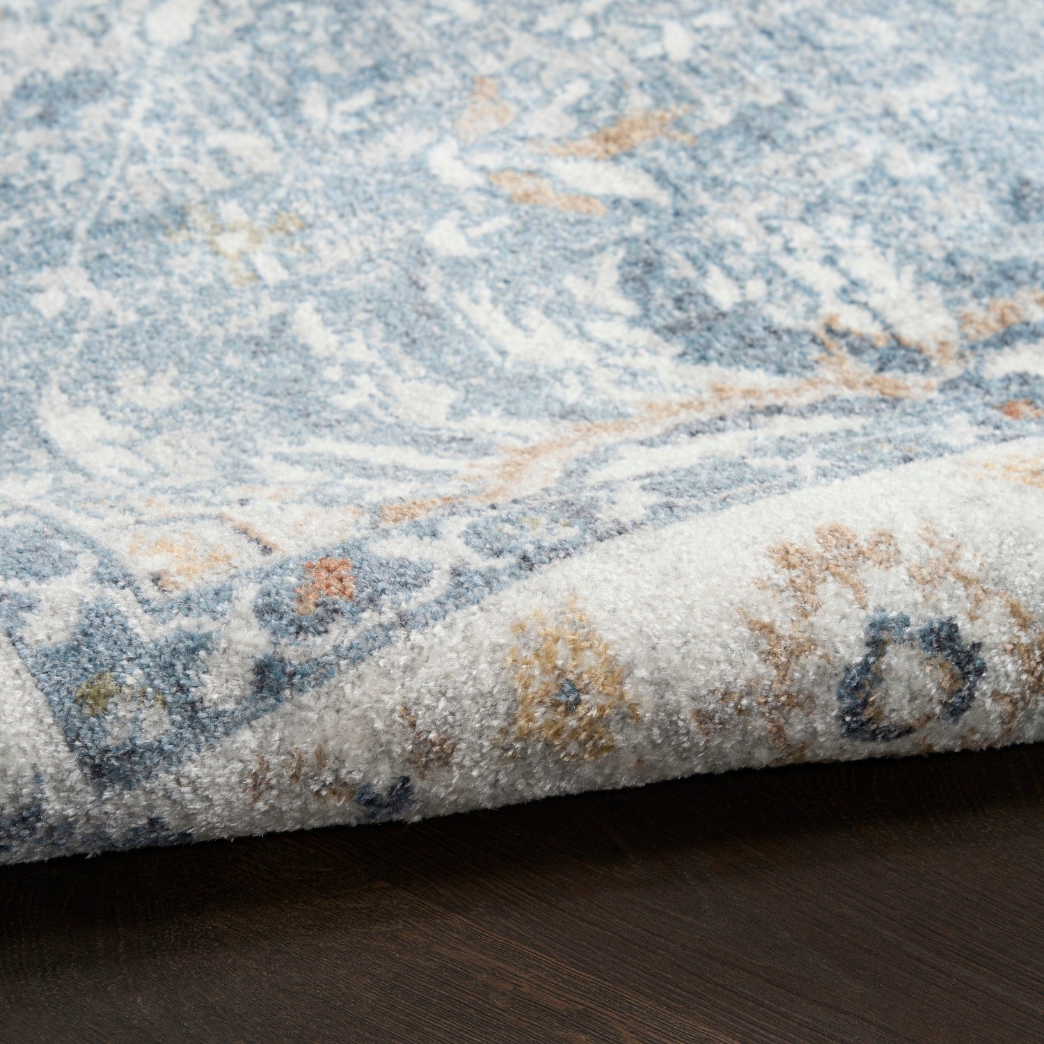 Nourison Astra Blue Pet Friendly Machine Washable Rug - Texture