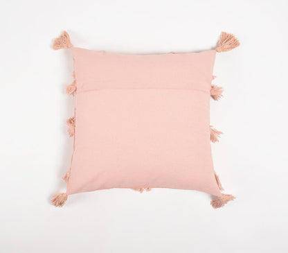 Pink Chevron Cotton (Cover Only) w/ Fringe & Tassels