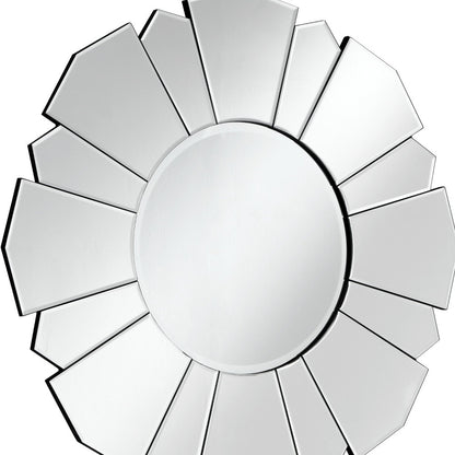 Clear Abstract Unframed Accent Mirror