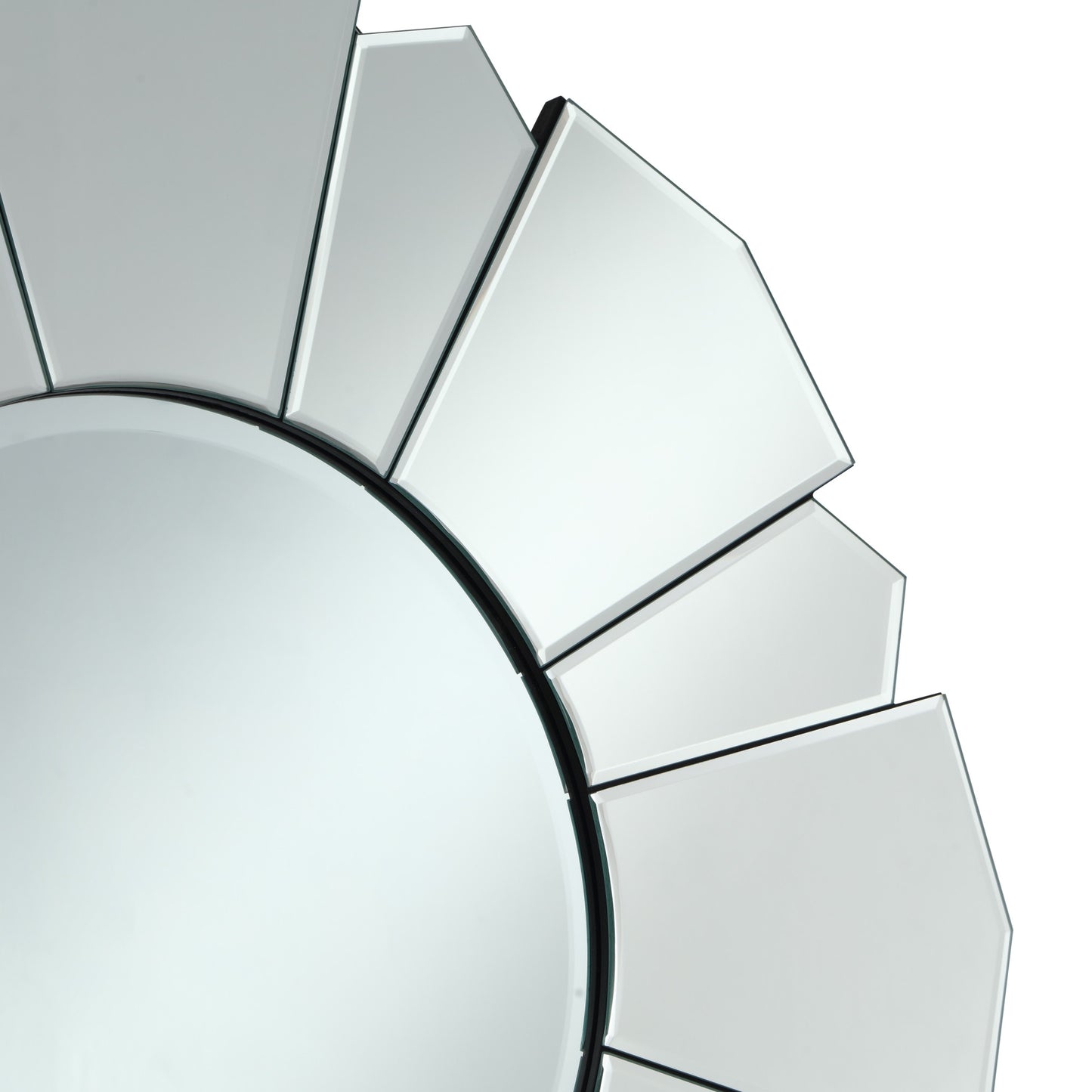 Clear Abstract Unframed Accent Mirror