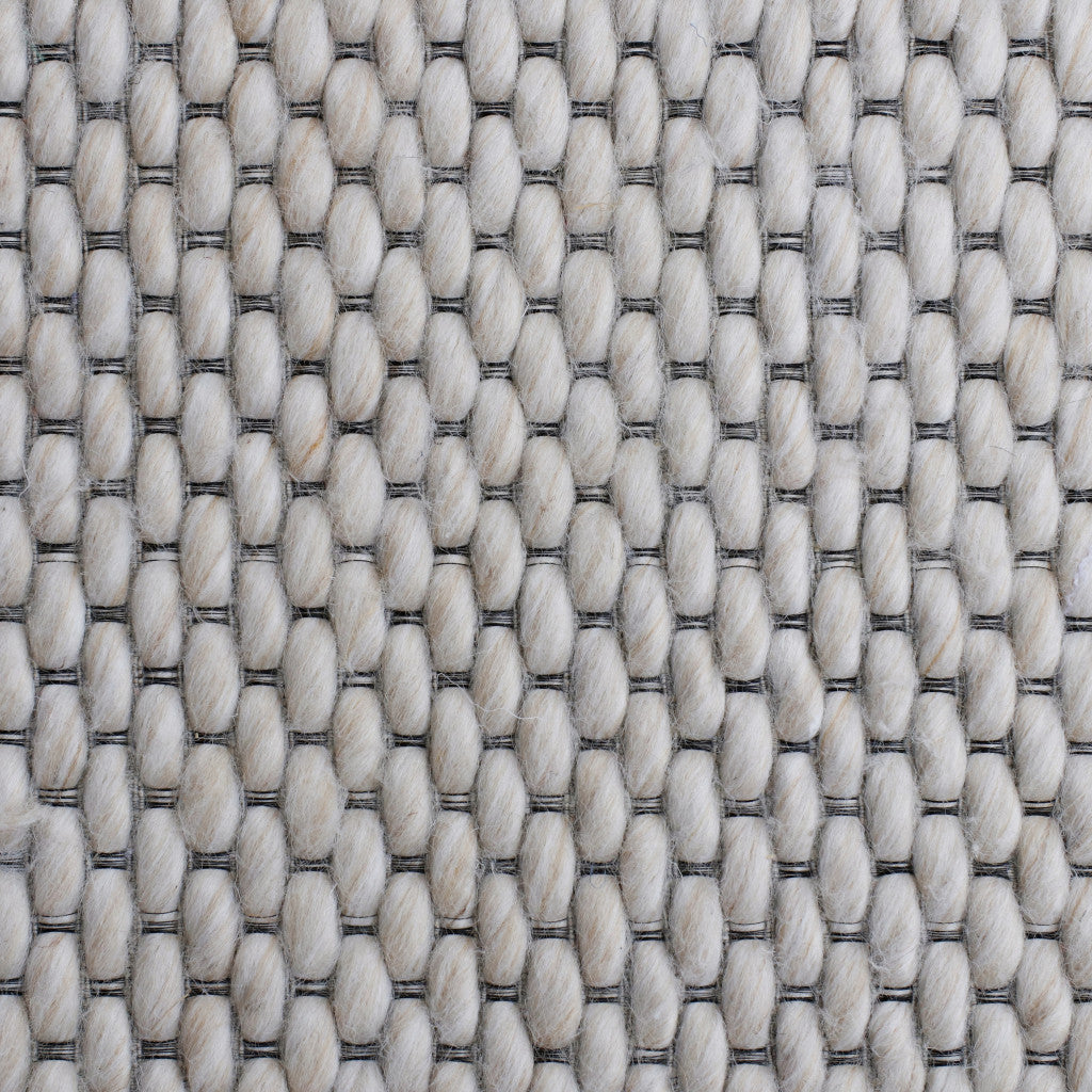 8 x 10 Beige Hand Woven Non Skid Rug