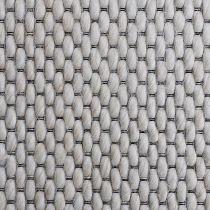 8 x 10 Beige Hand Woven Non Skid Rug