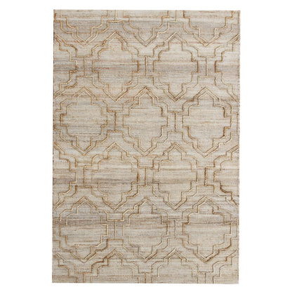 8 x 10 Brown Trellis Hand Woven Rug