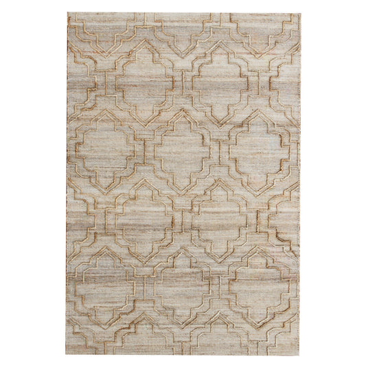 8 x 10 Brown Trellis Hand Woven Rug