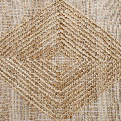 8 x 10 Brown Geometric Hand Woven Rug