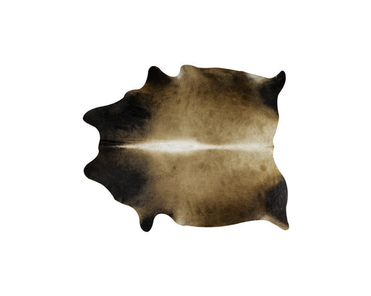 5 x 7 Tan Genuine Cowhide Hand Knotted Rug