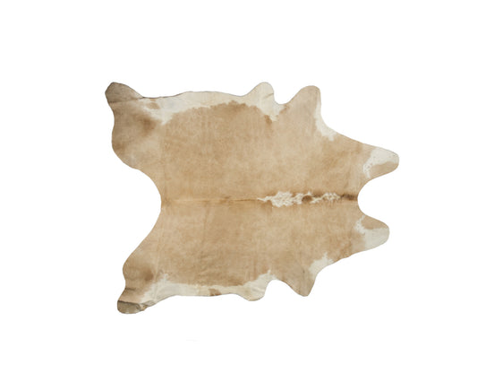 5 x 7 Brown & White Cowhide Hand Knotted Rug