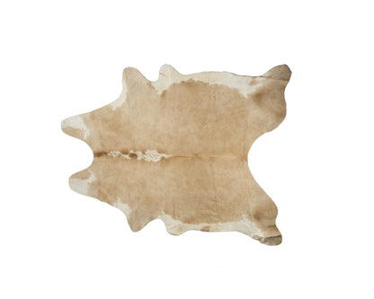 5 x 7 Brown & White Cowhide Hand Knotted Rug