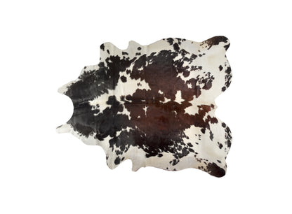 5 x 7 Brown & White Cowhide Hand Knotted Rug