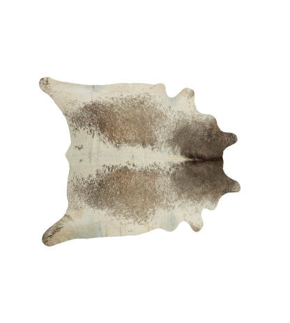 5 x 7 Brown & White Cowhide Hand Knotted Rug