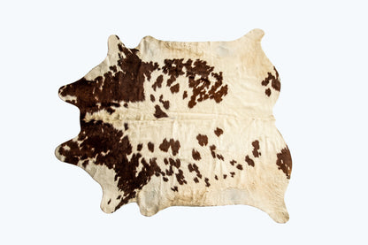 5 x 7 Brown & White Cowhide Hand Knotted Rug