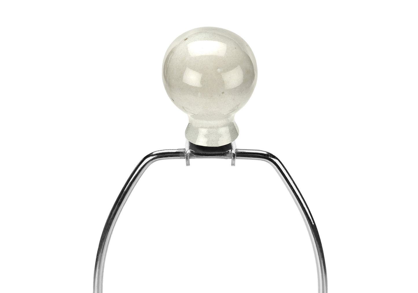 Cream Geometric Table Lamp w/ Shade