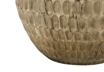 Brown Geometric Table Lamp w/ Shade