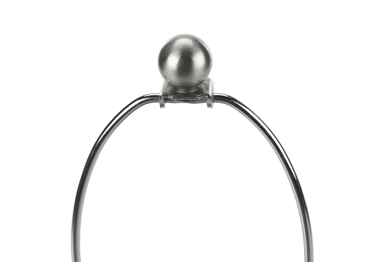 White & Silver Table Lamp w/ Shade