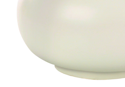 Cream Gourd Table Lamp w/ Shade