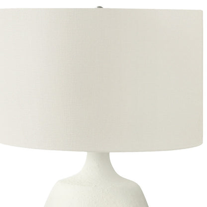 Cream Gourd Table Lamp w/ Shade