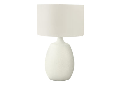 Cream Gourd Table Lamp w/ Shade