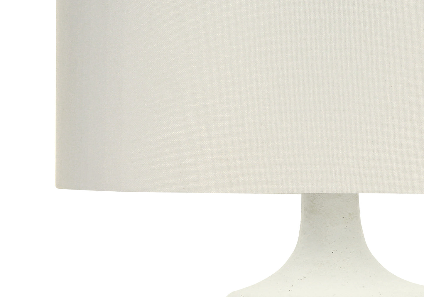 Cream Gourd Table Lamp w/ Shade