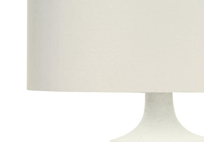 Cream Gourd Table Lamp w/ Shade