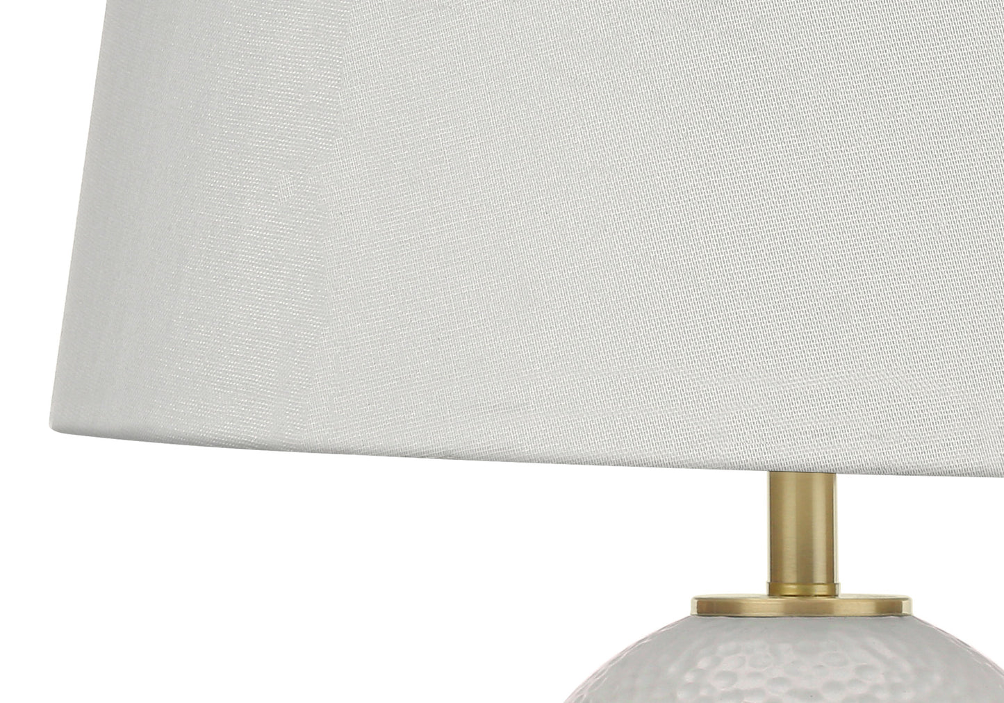 Gold & White Urn Table Lamp w/ Shade