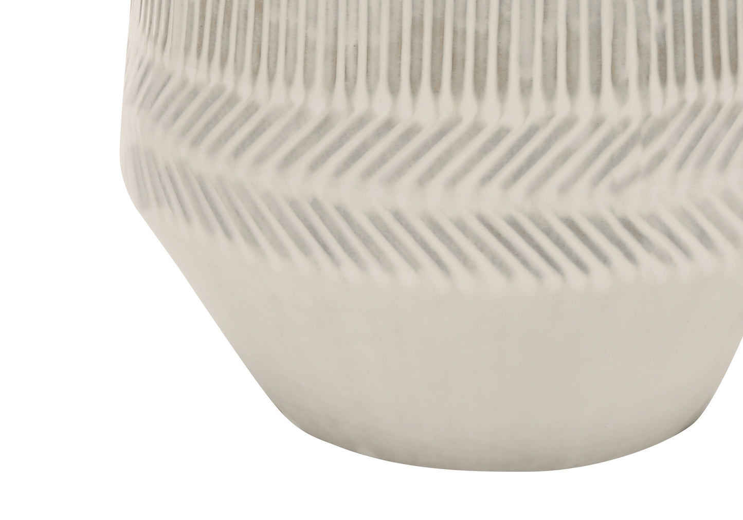 Ivory Geometric Table Lamp w/ Shade