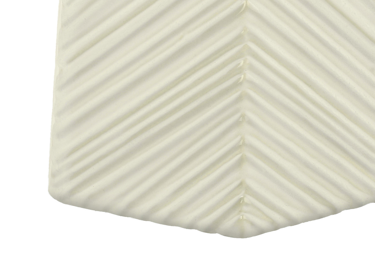 White Geometric Table Lamp w/ Shade