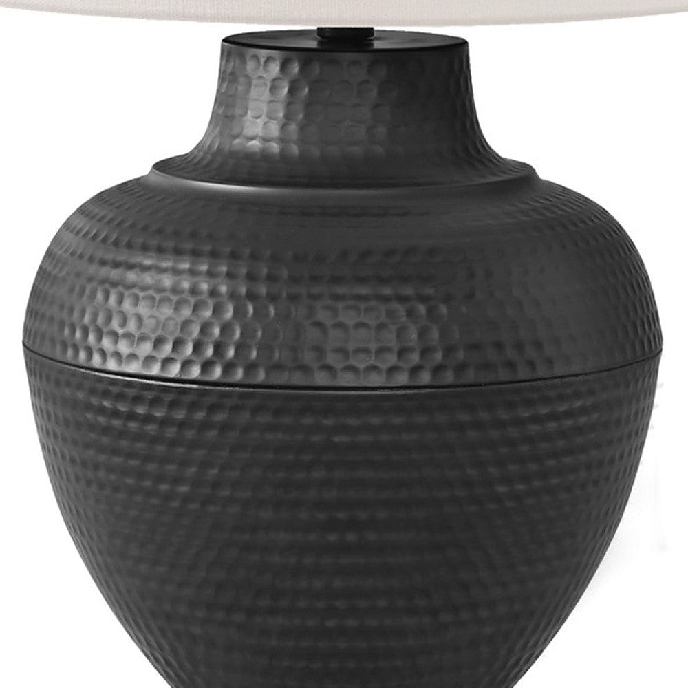 Black Urn Table Lamp w/ Shade