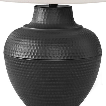 Black Urn Table Lamp w/ Shade