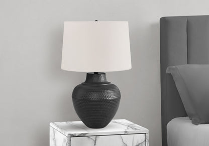 Black Urn Table Lamp w/ Shade
