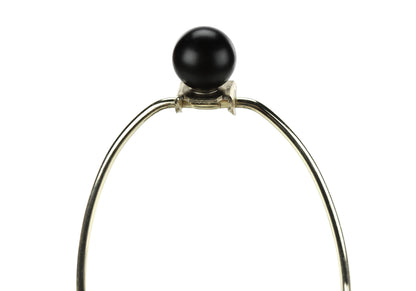 Black Urn Table Lamp w/ Shade