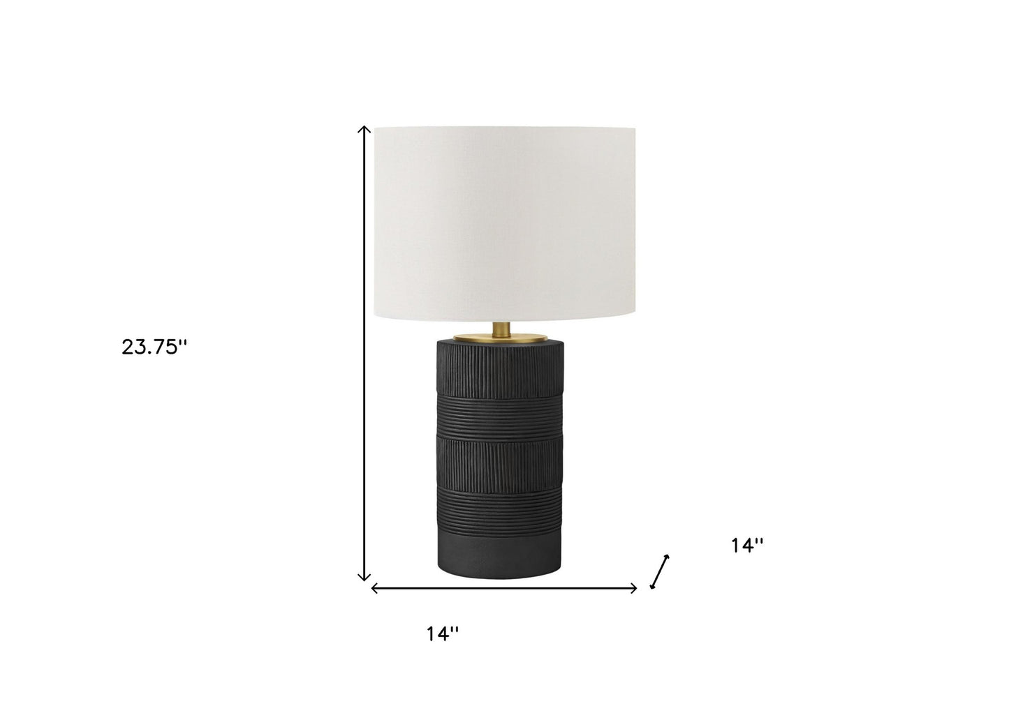 Black Table Lamp w/ Shade