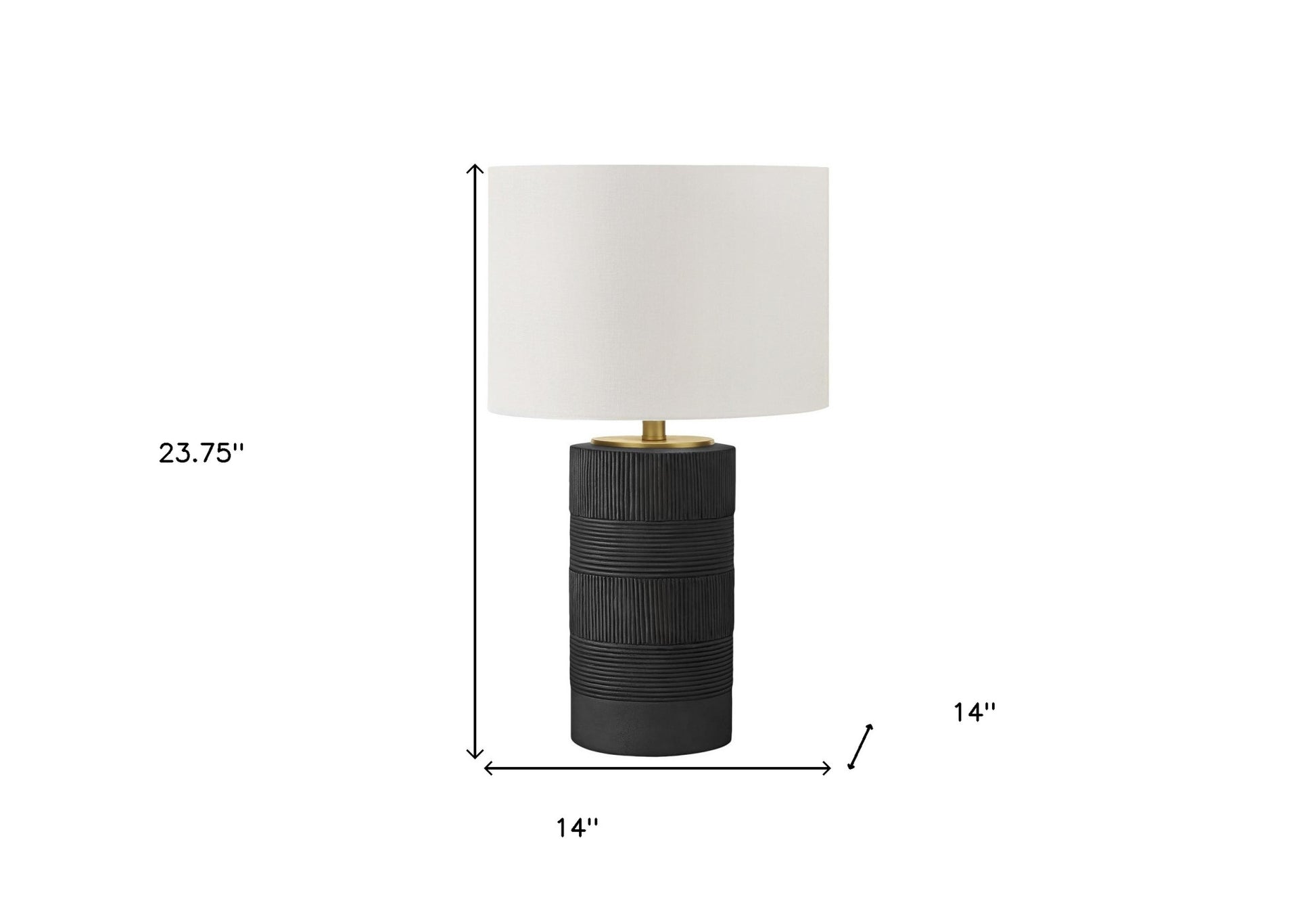 Black Table Lamp w/ Shade