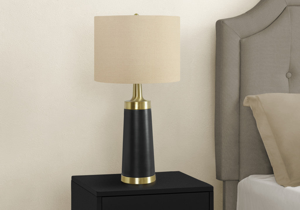 Black & Gold Table Lamp w/ Shade