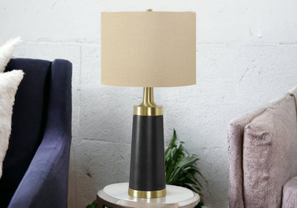 Black & Gold Table Lamp w/ Shade
