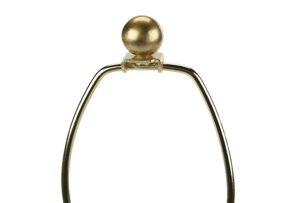 Gold & Ivory Urn Table Lamp w/ Shade