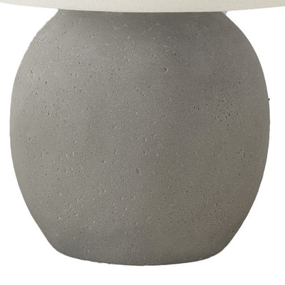 Gray Concrete Table Lamp w/ Shade