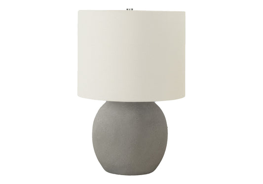 Gray Concrete Table Lamp w/ Shade