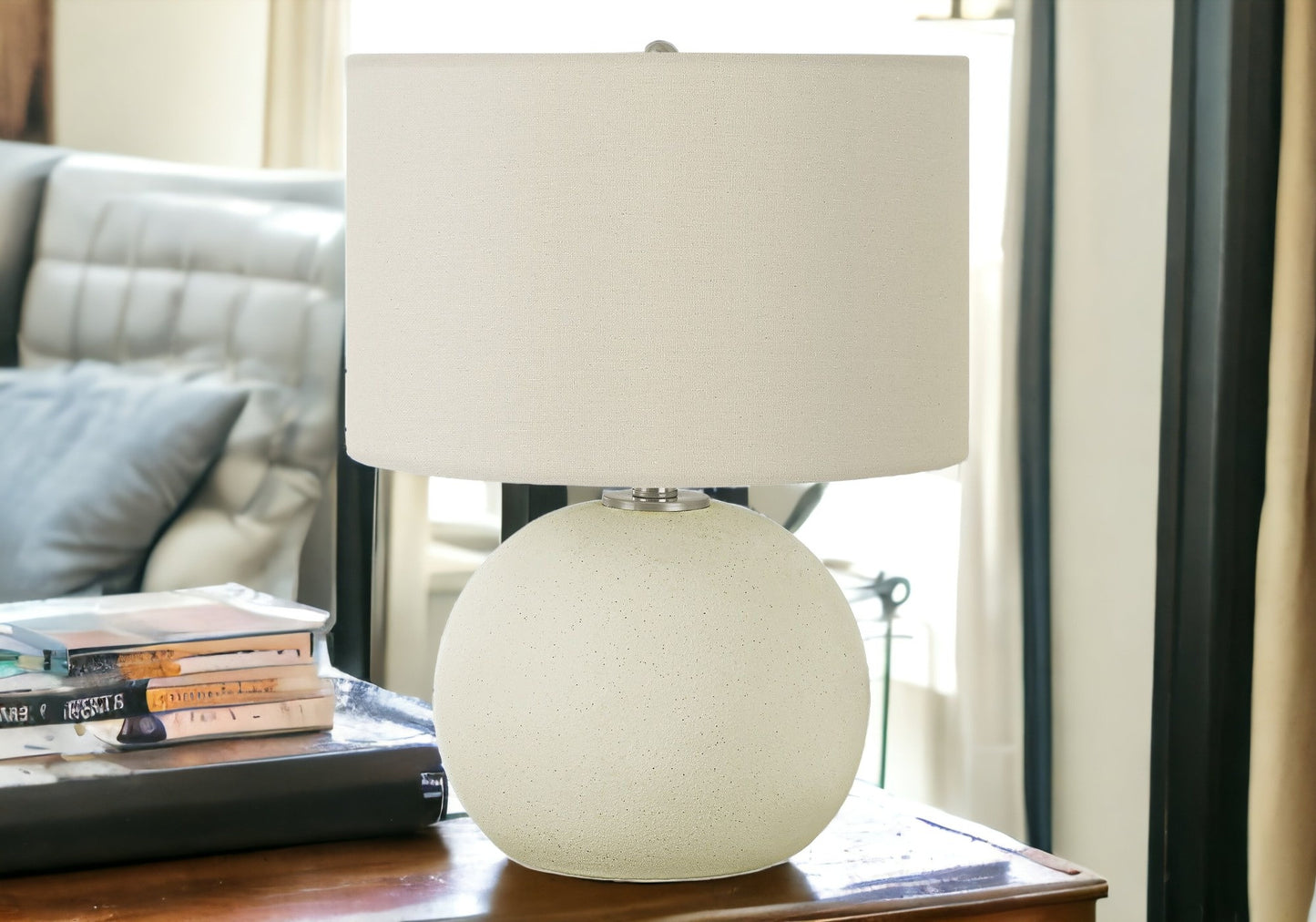 Cream Table Lamp w/ Shade
