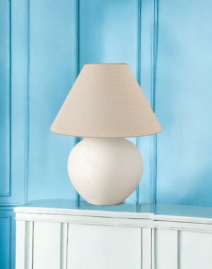 Cream Table Lamp w/ Shade