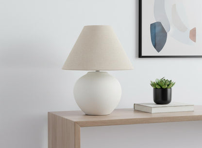 Cream Table Lamp w/ Shade