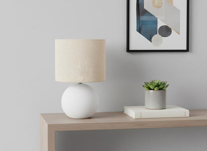 Cream Table Lamp w/ Shade
