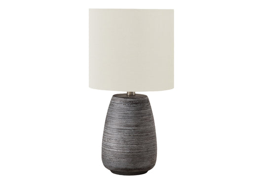 Gray Table Lamp w/ Shade